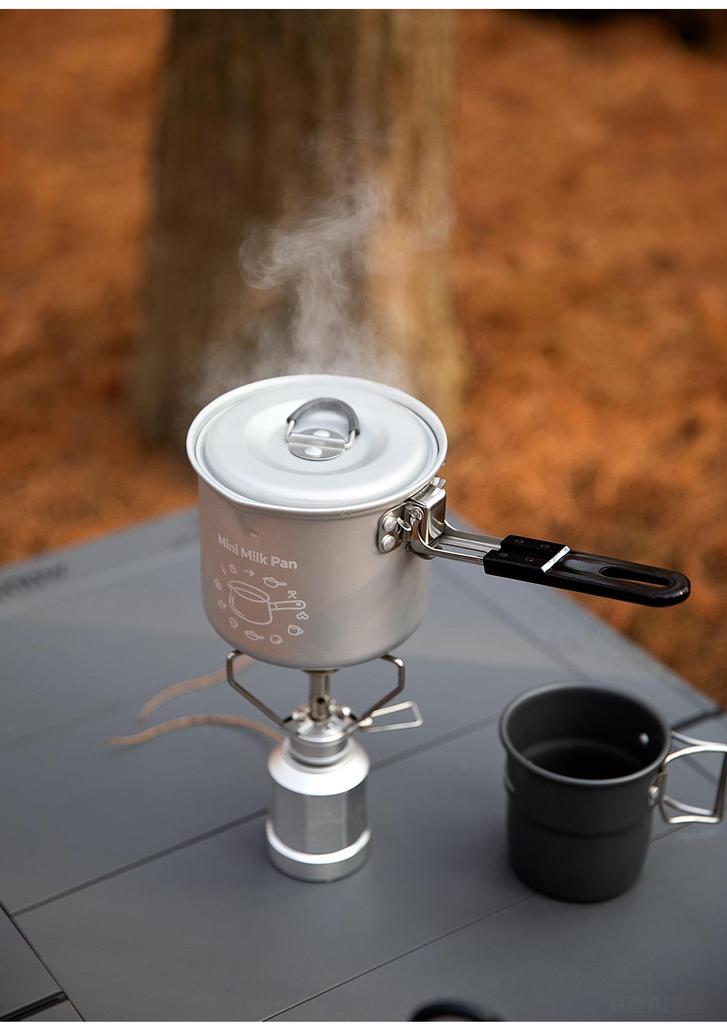 Compact Camping Teapot: Portable Outdoor Cookware for Boiling Water on Wild Stove or Picnic Table