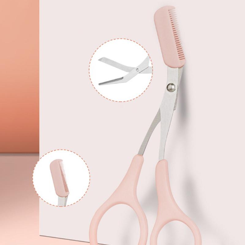 1/2/3Pcs Eyebrow Trimming Knife Eyebrow Face Razor For Women Eyebrow Scissors With Comb Brow Trimmer Scraper