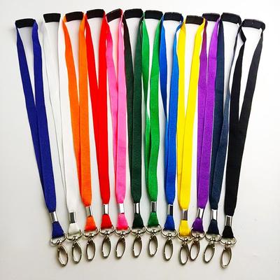 ID Pass Card Badge Plain Lanyard Metal Clip Lanyard Neck Strap Safety Break Length 90 Cm Lobster ID Card Pass Holder