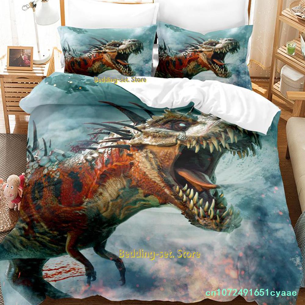 Game Second Extinction Bedding Set Cartoon Anime three-piece Set Adult Kid Bedroom Duvetcover Sets 3D Kawaii Duvet