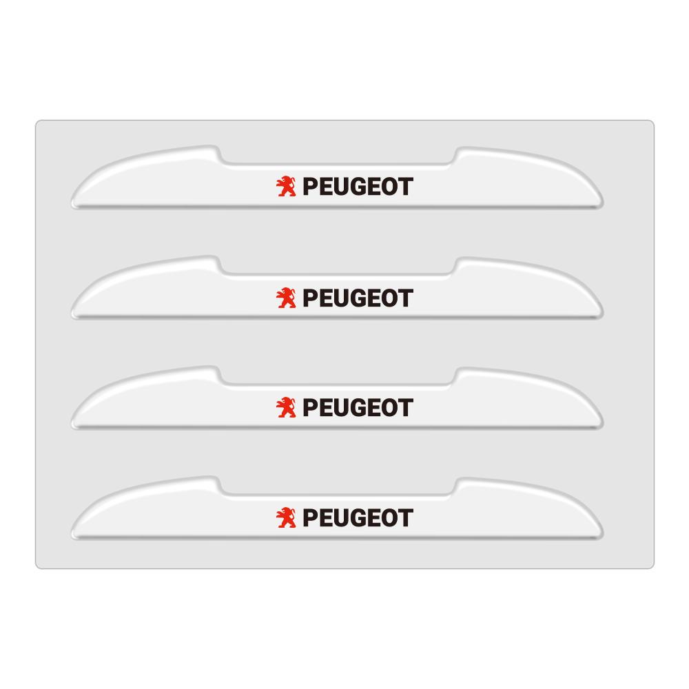 4Pcs Car Styling Car Door Rearview Mirror Anti-collision Stickers For Peugeot 206 307 301 308 3008 207 208 407 408 508 5008 107