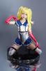 Sailor Uniform Sexy High Leg Swimsuit Shiny Simple Gloves with Knee High RQ Race Queen Cosplay Costume [LOST-G] Women's (M, NAVY)