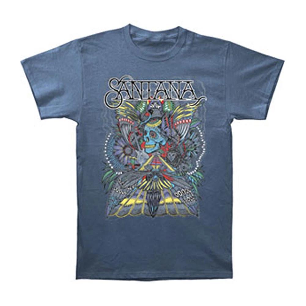 Men s Santana Folk Skull T-shirt Small Stone XL