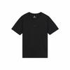 Logo Solid Color Crew Neck Casual Short Sleeve T-Shirt for Men Black