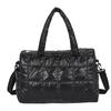 Fashionable Women's Tote Bag, Female Large Capacity Padded Shoulder Bag, Quilted Checkered Handbag, Down Messenger Bag