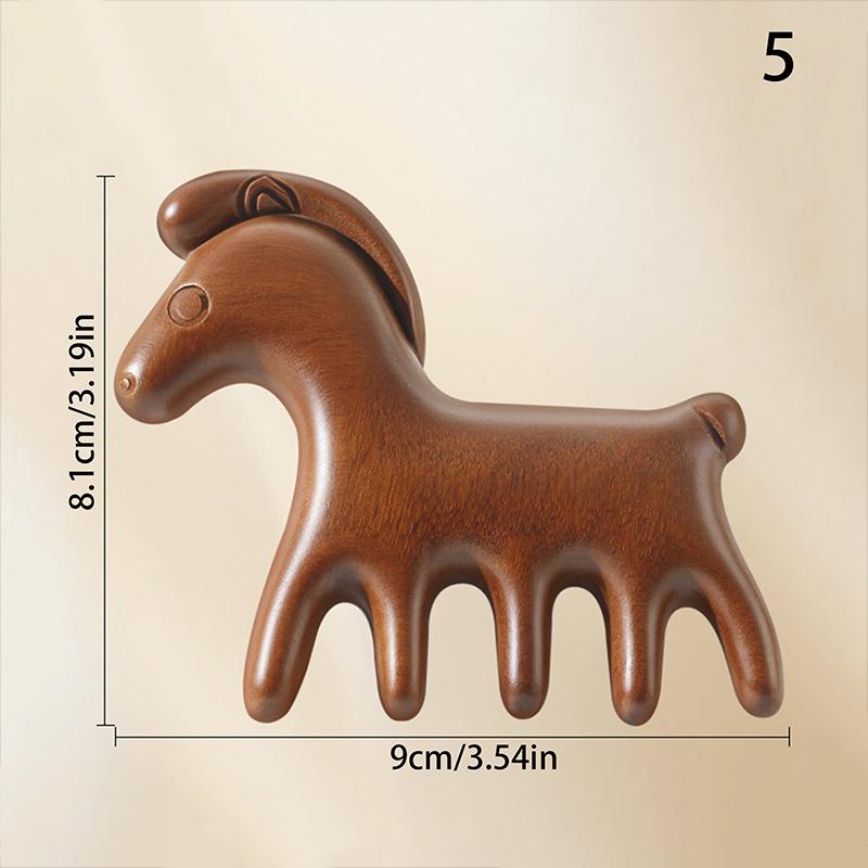 

Head Body Massager Neck Face Health Care Massage Tool Meridian Scalp Sandalwood Comb Relax Acupoint Nose Scraper Anti-Static