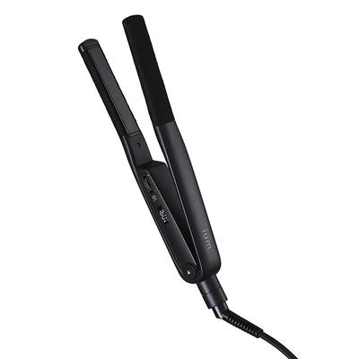 Mandom Ium | Men's Mini Compact Hair Iron, 15mm, Auto-Off, Nano Oil Ceramic Coating, Straightening, Perming, Curling, Small, Slim Design, Portable, Da
