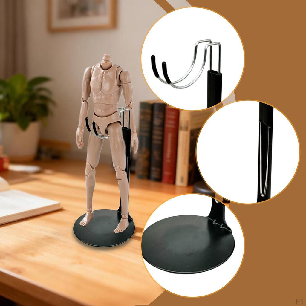 1/6 Action Figure Stand Doll Stand,Portable,Collection for 12 Inch Figures Adjustable Height Display