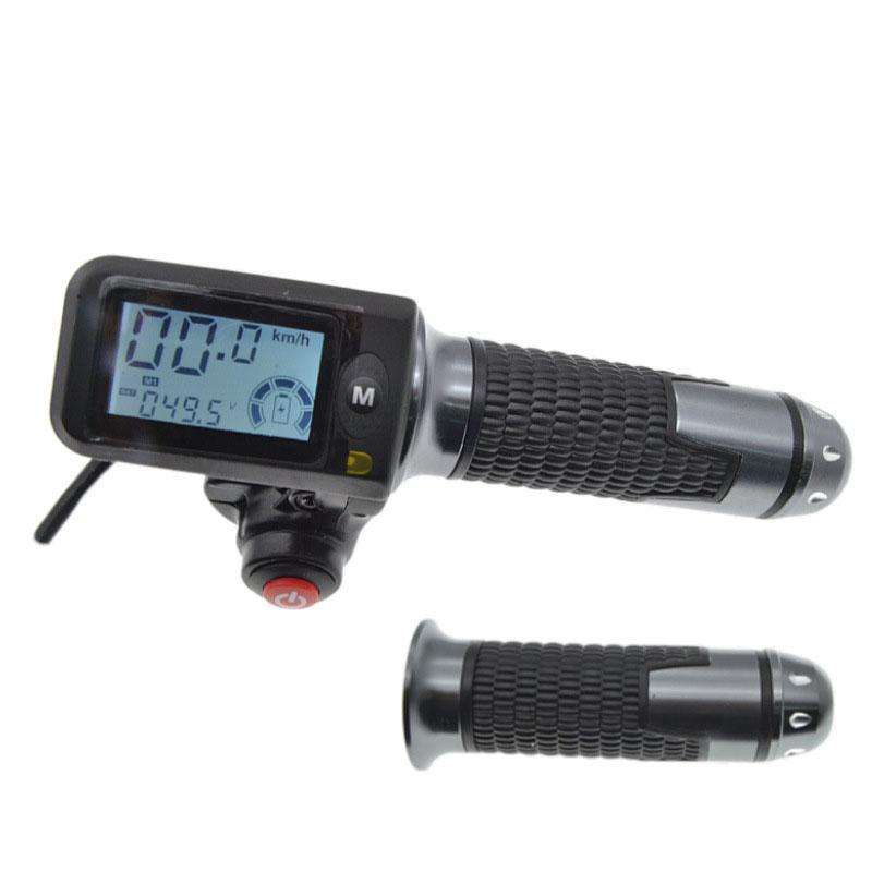 36v 48V 60v Electric Bike Scooter LCD Display Twist Throttle Grip Accessories Key Components for Your Electric Bicycle чёрный