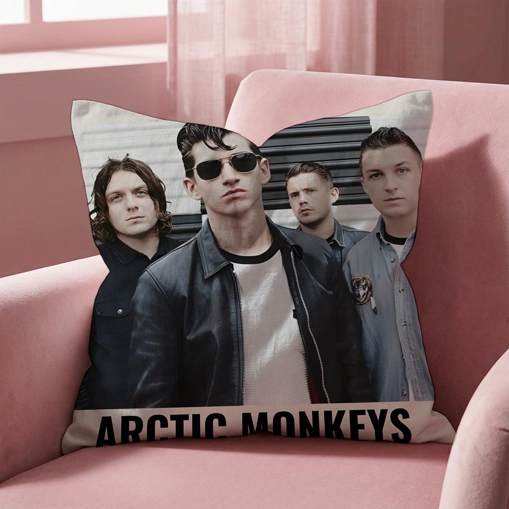 R-Rockové kapely A-Arctic Monkeys Povlak na polštář Víceúčelový povlak na polštář pro domácnost a auto - Oboustranný, měkký a odolný pro každodenní použití