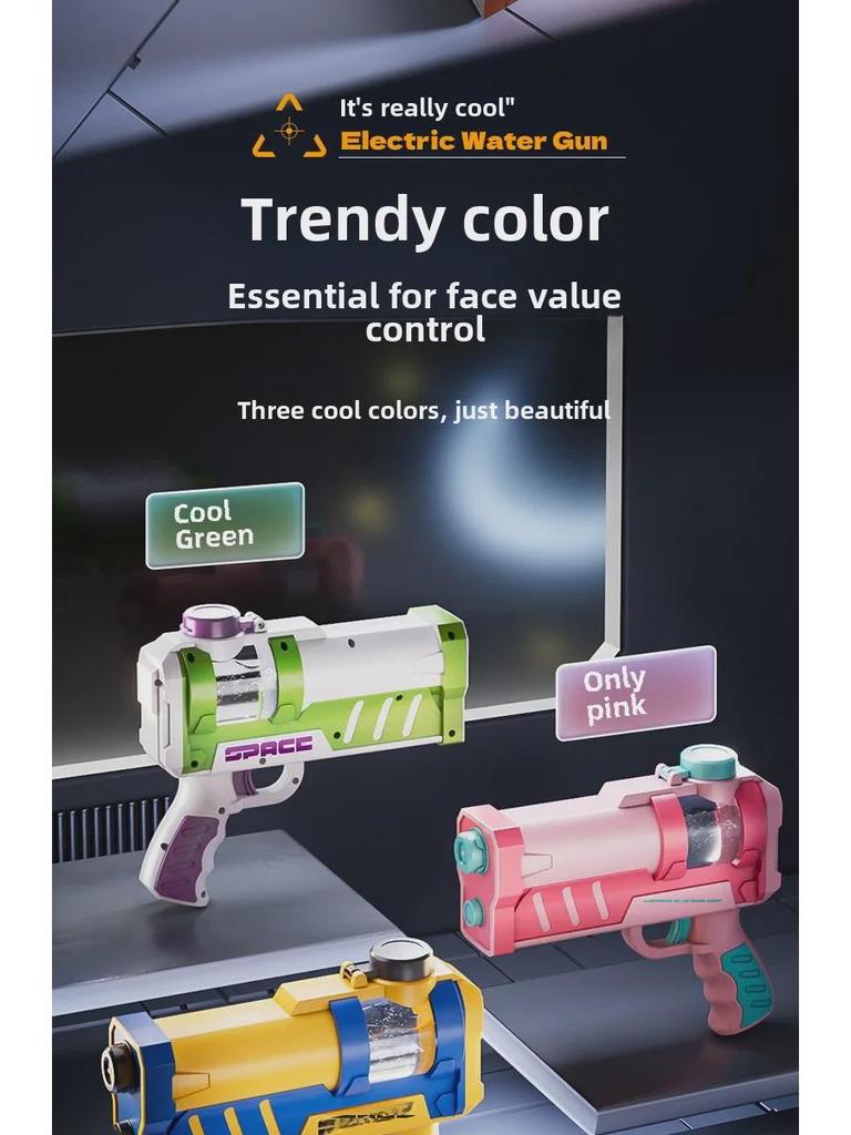Large Capacity Electric Water Gun for Kids - Long Range Outdoor Summer Fun