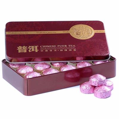 Confezione regalo Mini Maturo Puer Tuocha Yunnan Pu'er Foglia di Loto 2021/2022 Anno Shu Puerh 75g