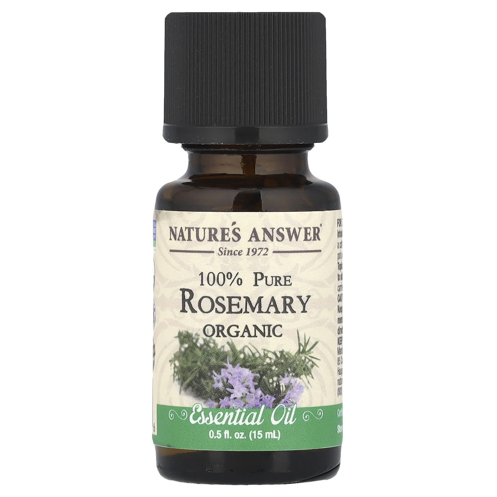 

Nature S Answer, Organic Essential Oil, 100% Pure Rosemary, 15 Ml (0.5 Fl Oz)