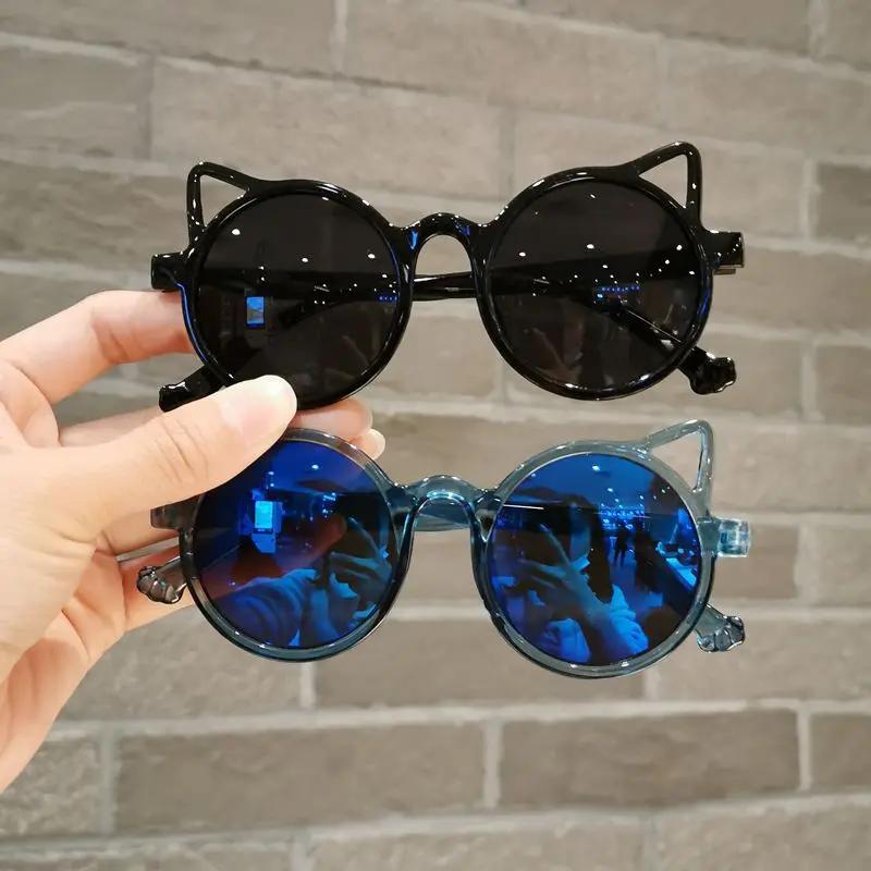 Summer Girls Boys Cute Animal Cartoon Ears Sunglasses Outdoor Sun Protection Children Lovely Vintage Sunglasses Protection