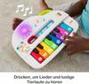 FISHER-PRICE Tastiera del Primo Bambino - Giocattolo Pianoforte Portatile con 4 Modalità di Gioco, Canzoni, Luci e Suoni, Giocattolo per l'Apprendimento della Lingua Tedesca per Neonati dai 6 Mesi in su