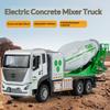 1/32 Scale Electric Concrete Mixer Truck Model Alloy Die Casting Can Model Real Work Children Toy Car Boy Gift