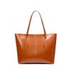 Large capacity leather tote bag, new versatile portable underarm bag, women's bag, niche shoulder bag.