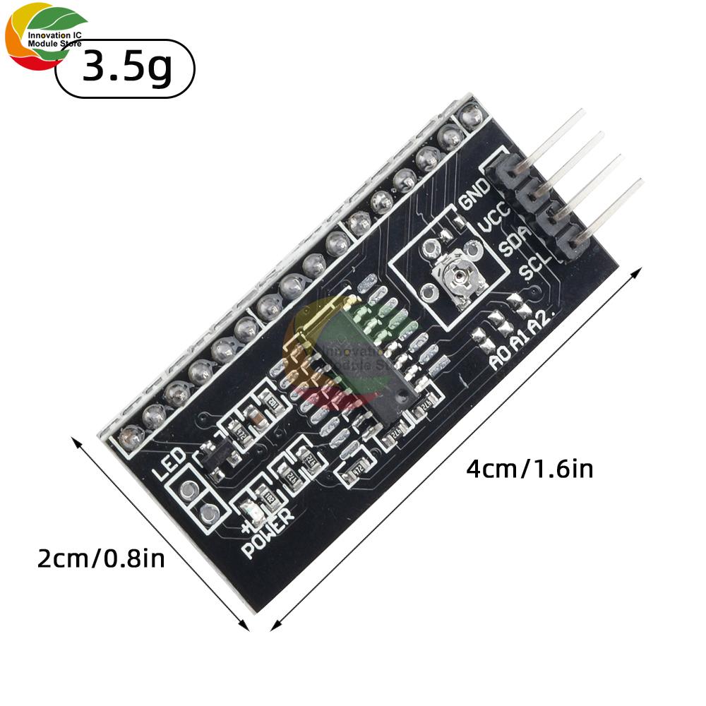 LCD1602 LCD Screen Adapter Board Narrow Body Chip Patch Potentiometer Module IIC Interface 2004PCF8574 Adapter Board I2C
