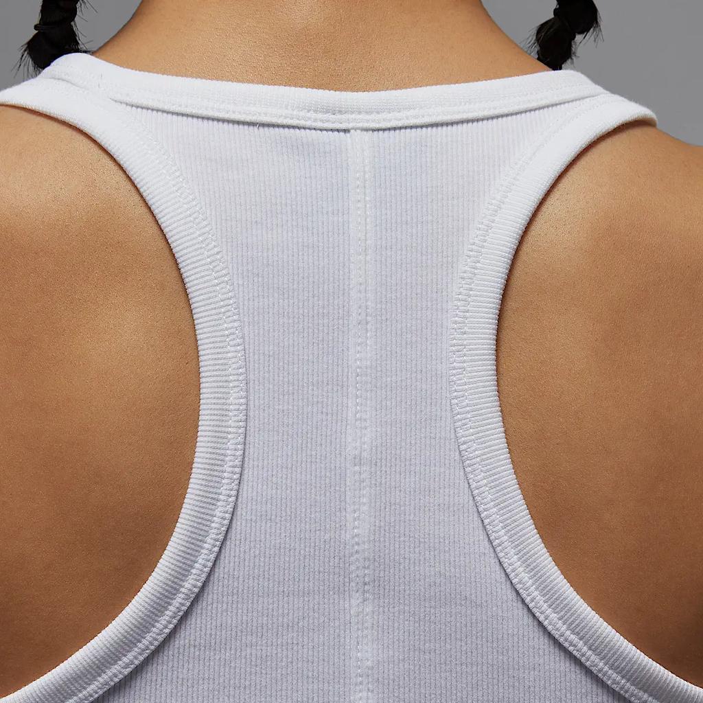 Jordan Round Neck Fashion Soft Sleeveless T-Shirt Women Tops White HF9475-100