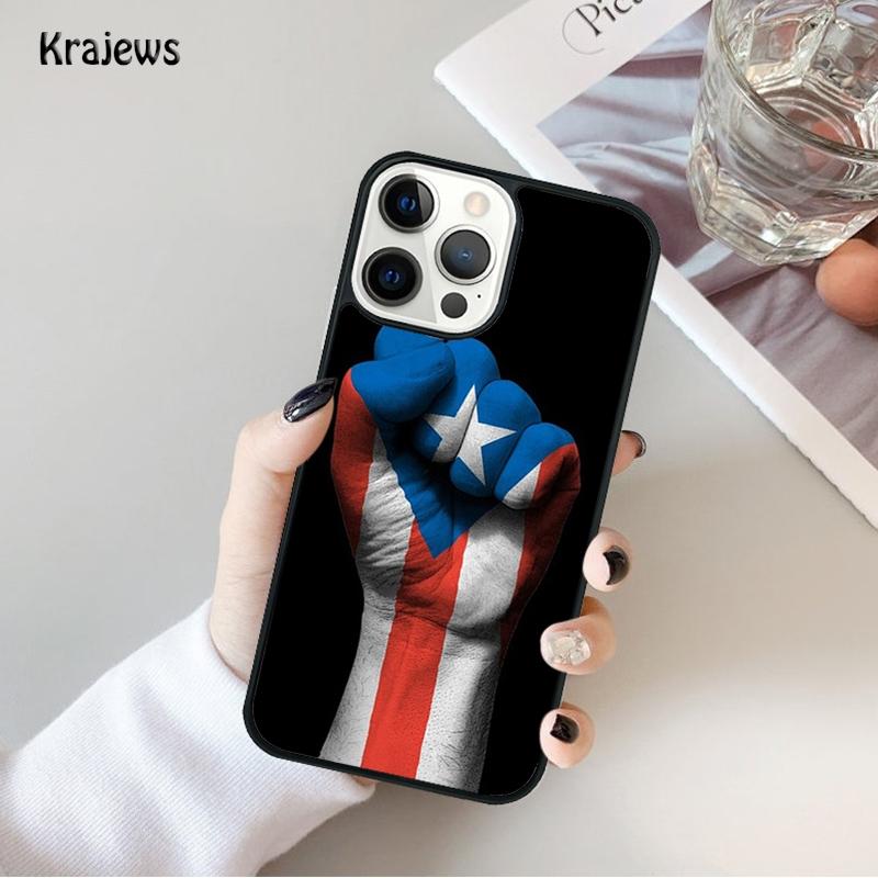 Puerto Rico Flag Phone Case For iPhone 17 Air 16 15 14 Ma Plus 11 12 13 Pro Ma Phone Cover Coque