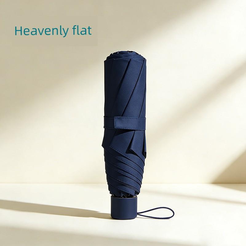 Paradise Umbrella Women's Dual-Use Sun and Rain Umbrella, Foldable Sun Protection Uv Protection Parasol, Black Coating, Student Men's Umbrella