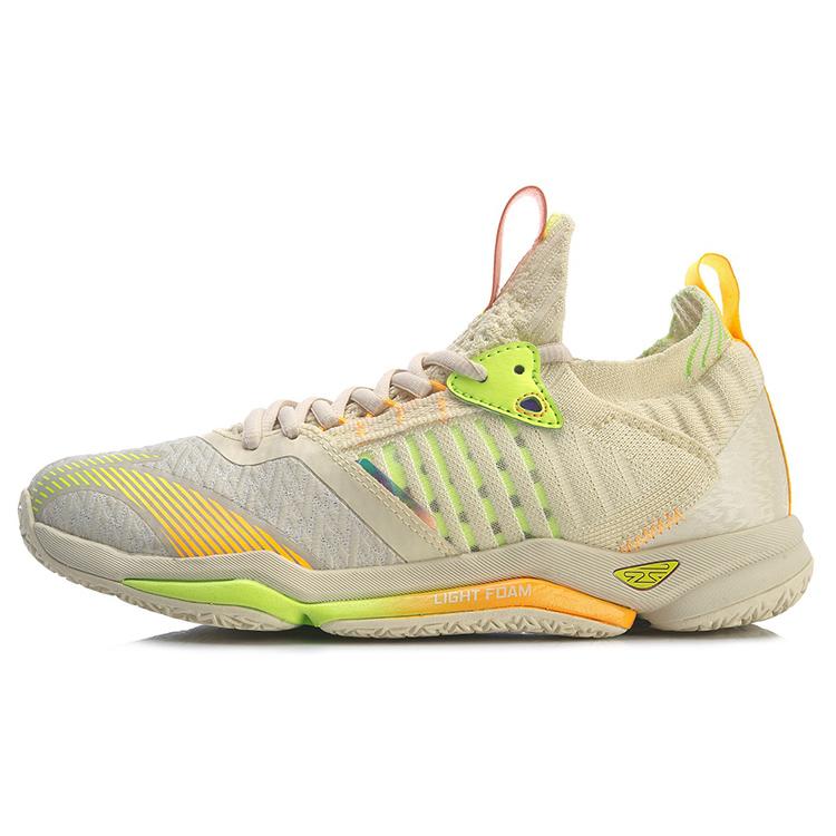 

new LiNing Raid 4 Generations Cushioned Slip-Resistant High-Top Badminton Shoes Women s Cloud Apricot 35