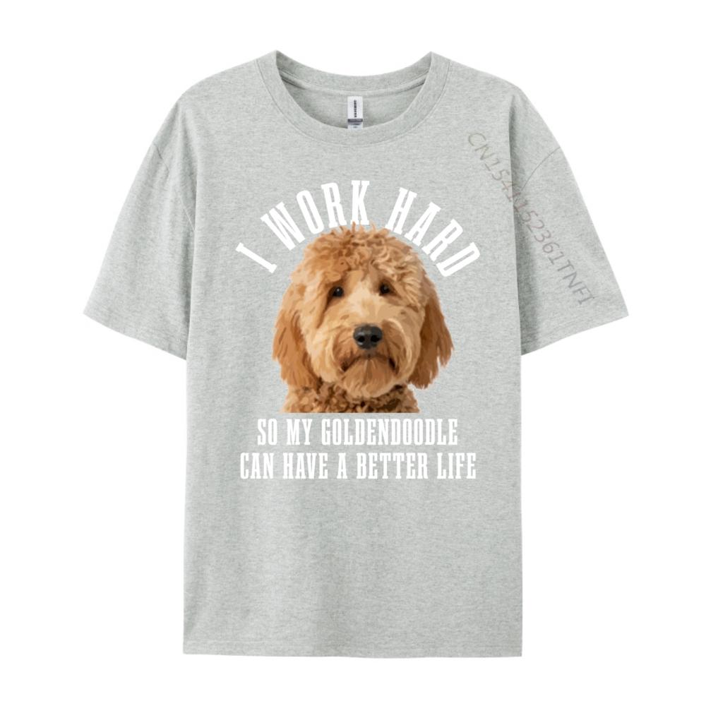 Goldendoodle Mom Doodle Dog Dad Designer T Shirt Luxury TShirt Big And Tall Graphic Tee Original Mens TShirts Creative