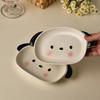 1pc/2pcs Ceramic Bread Plate, Small Dog Shaped Plate, Cute Mini Fruit Plate, Dessert Plate