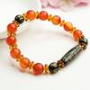 Juan Yu Schwarzer Achat & Neunäugige Dzi-Perle Armband MN3063001