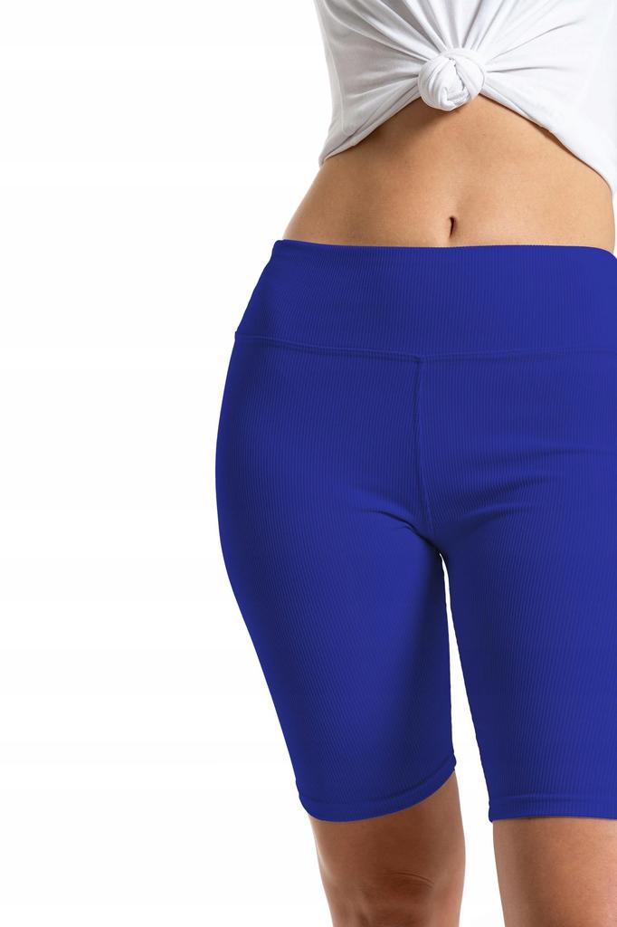 Gerippte Radhose mit hoher Taille Sportstrumpfhose MORAJ L/XL dunkelblau