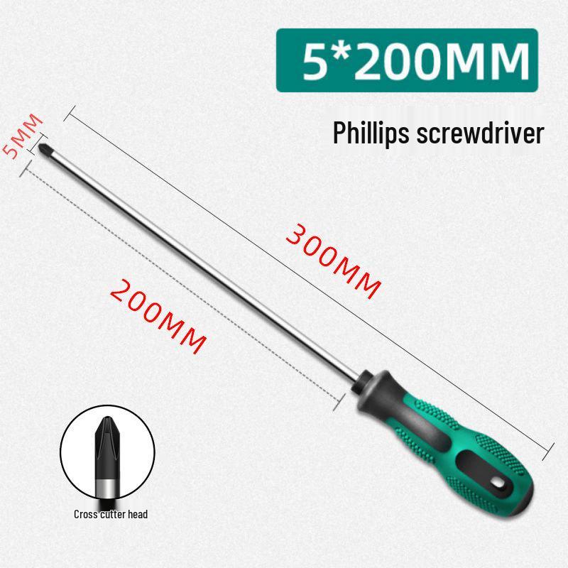 High-Strength Magnetic Screwdriver Set: Phillips, Slotted & Awl