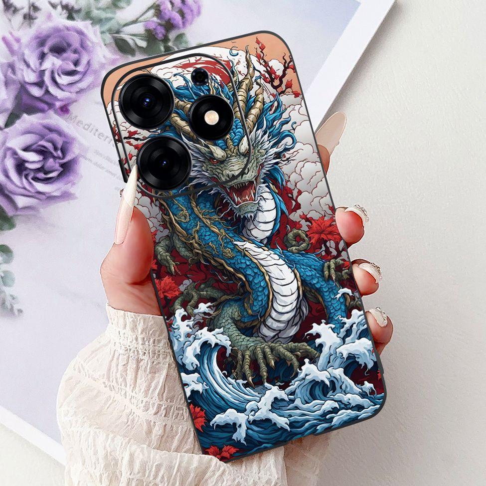 For Tecno Spark 10 Pro Case KI7 Silicone Cute Fashion Flower Cool Painted Soft Back Cover For Techno Spark 10 Pro Phone Case K17
