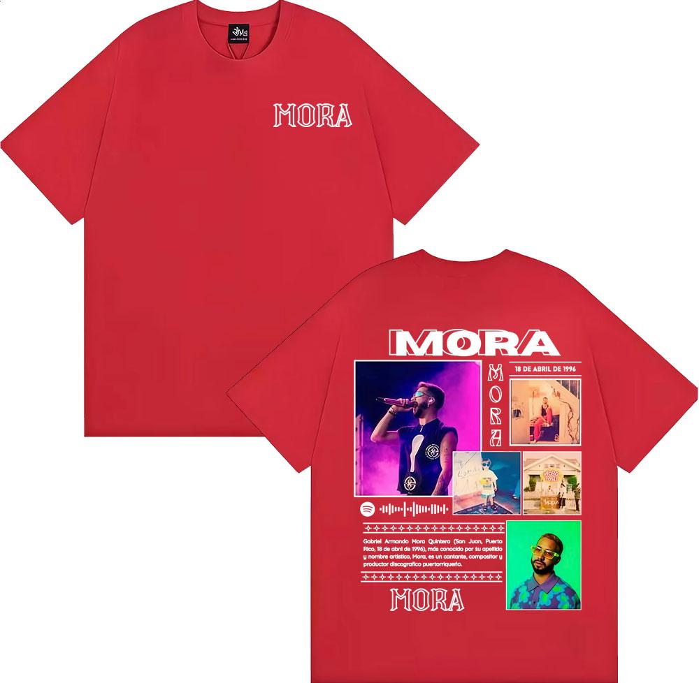 Mora Lo Mismo De Siempre Album Tour Merch T Shirts Men Women Fashion Gothic High Street T-shirt Cotton Comfort Oversized T Shirt