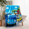 1 pezzo Coperta Tayo il Piccolo Autobus Design Stampato, Coperta Leggera per Divano, Letto - Morbida e Calda, Regalo per Tutte le Stagioni come Natale, Halloween