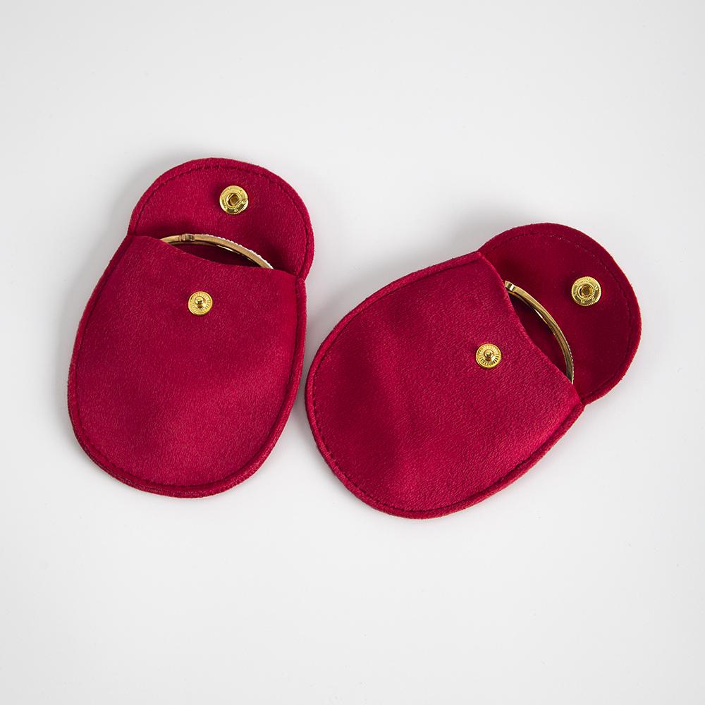 10pack Velvet Jewelry Snap Gift Packaging Bag Earrings Necklace Christmas Wedding Presents Pouches Travel Storage Button Sack