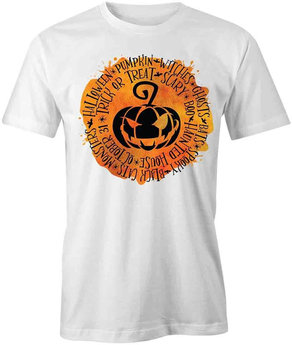 PUMPKIN TShirt Tee Short-Sleeved Cotton FALL HALLOWEEN CLOTHING S1WCA535 S разноцветный