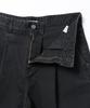 UCLA Unisex Single-Pleat Wide Denim Pants [Black] (Ubadp90)