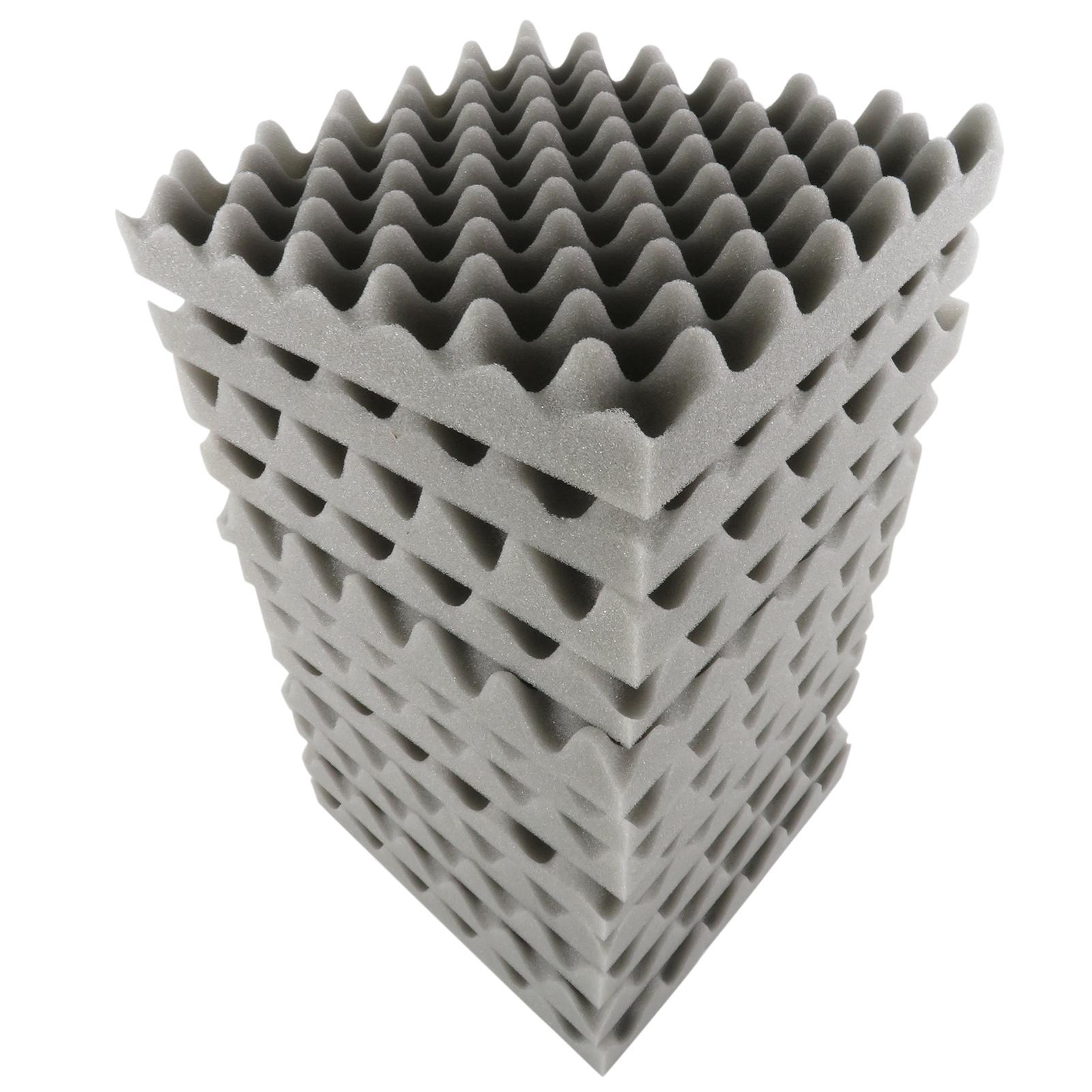 

12 шт. 30*30*5 см пенопластовые панели яйцо пенопласт звукоизоляционная пена для домашней студии кинотеатра КТВ серый