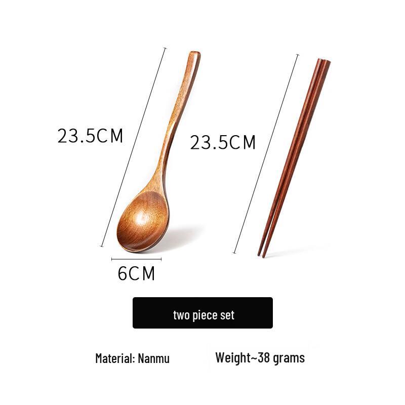 Solid Wood Spoon and Chopstick Set