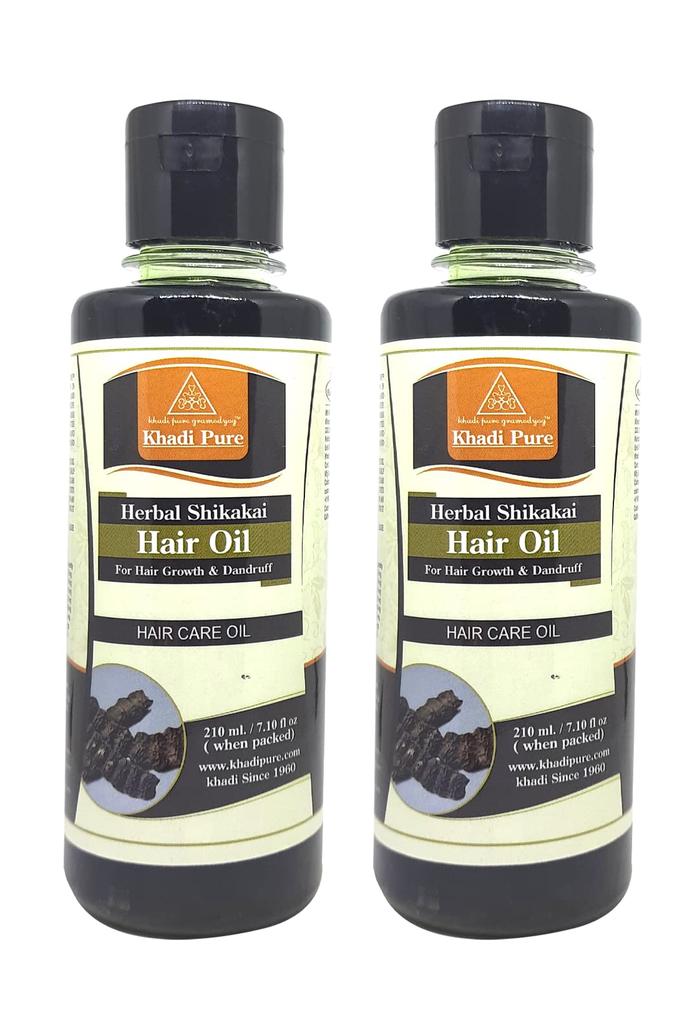 Khadi reines Kräuter Shikakai Haaröl, 210 ml (2er-Pack)