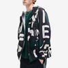 Fila All-Over Print Casual Hooded Zip Jacket Men Jackets Black F11M219707F-ZA