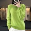 Women's Cashmere Sweater Qinghe Cashmere 30% Cashmere 70% Wool Autumn and Winter Pullover Warm and Fashionable