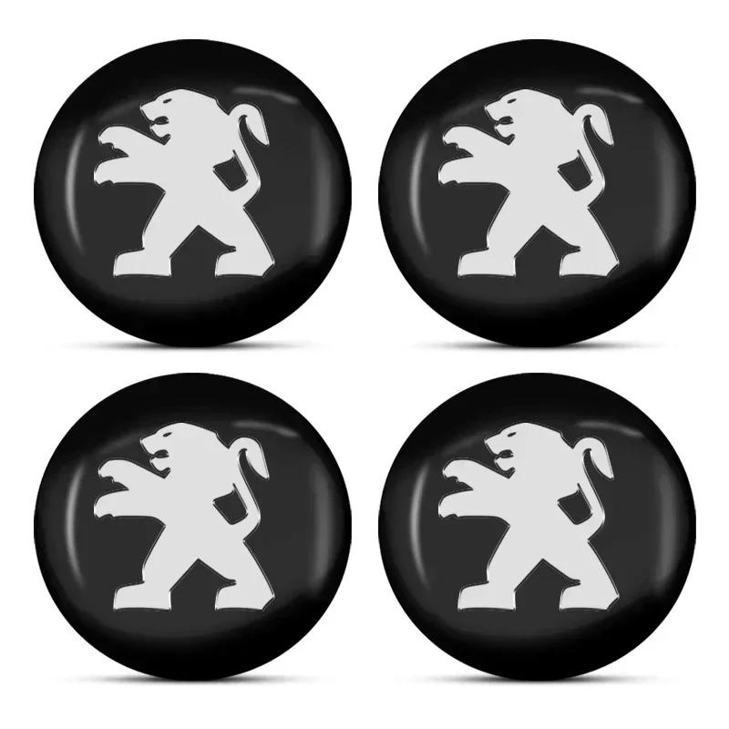 

Car Sticker 4pcs 56+60mm Car Wheel Center Hub Caps Sticker Auto Emblem Badge For PEUGEOT 106 206 306 406 107 207 307 407 301 308
