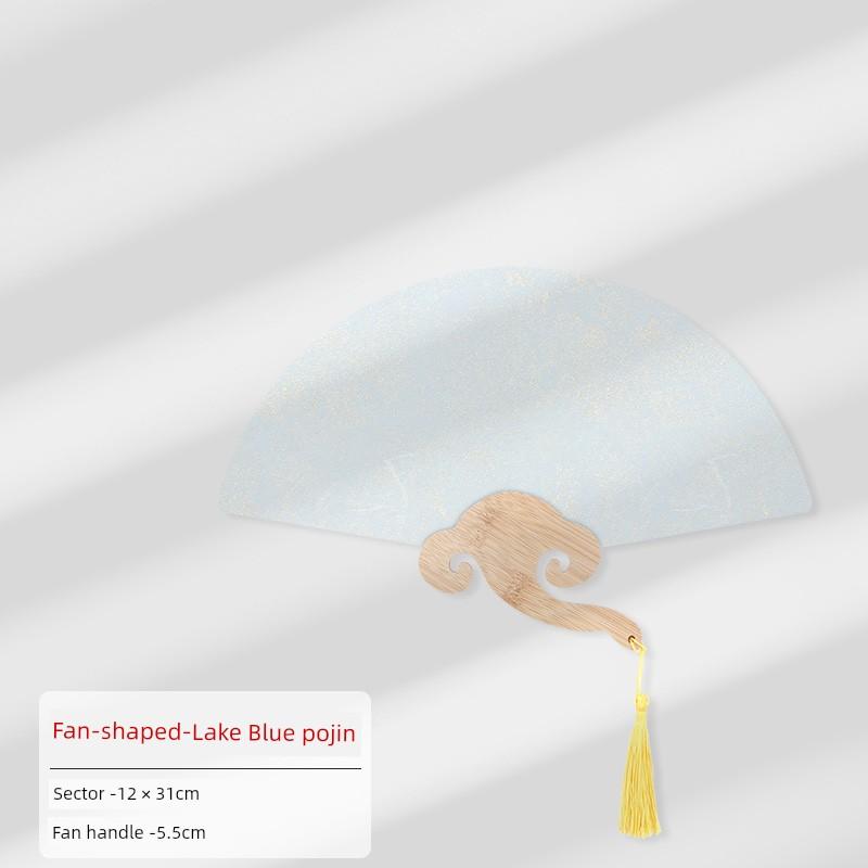 Thickened Xuan Paper Fan Surface Circular Fan Double-Sided Blank Paper Fan Painting Heart Card Paper DIY Kids Handmade Fan Painting Brush