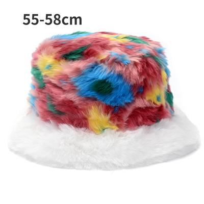 2023 Nouveaux Chapeaux Bob en Fausse Fourrure pour Femmes Automne Chaud Épais Velours Moelleux Chapeau de Pêcheur de Plage Panama Chapeau de Fête Tendance