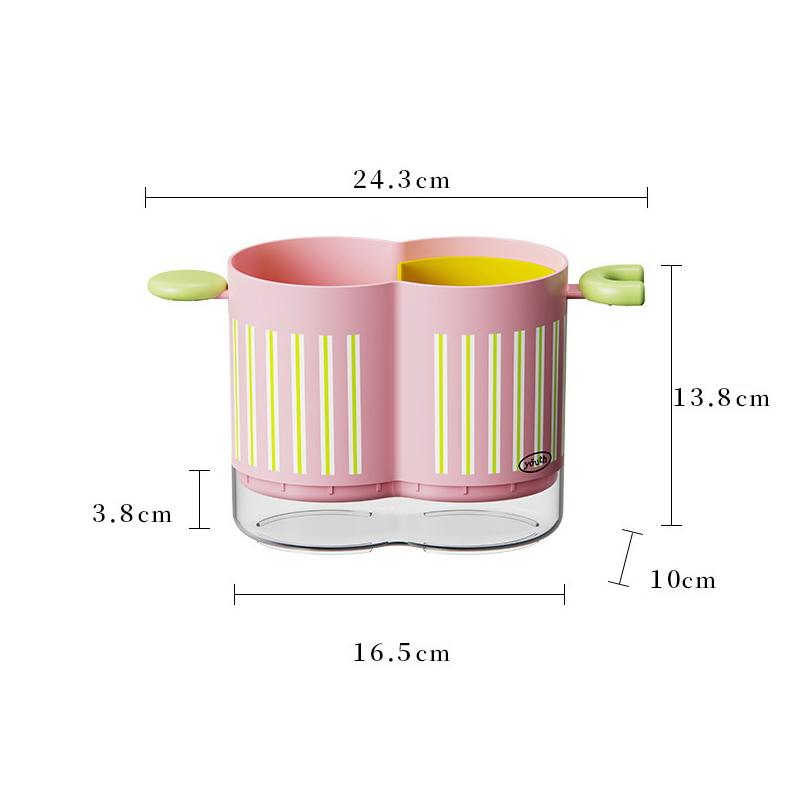 Dopamine Kitchen Chopstick Holder Multifunctional With Drain Round Storage Rack Classified High Value Drain Chopstick Cage Home 939₽