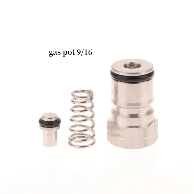 Cornelius Type Keg Ball Lock Post & Poppet Female Thread Gas Liquid Post 19/32"-18 & 9/16"-18 Wine Barrel Maintenance Accessory