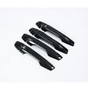 Black Carbon Fiber Pattern Car Side Door Handle Bowl Cover Trim For Mitsubishi Eclipse Cross 2017 2018