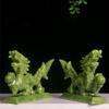Dragon Statues for Home Decor Chinese Feng Shui Natural Jade, Dragon Figurines and Sculptures and Collectibles Symbol of Prosperity, Luck &