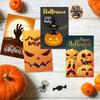 Halloween Themed Horror Ghost Pumpkin Pattern Paper Postcard Decor Party